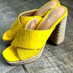 SOLDOUT SPRING PLATFORM HEEL MULE